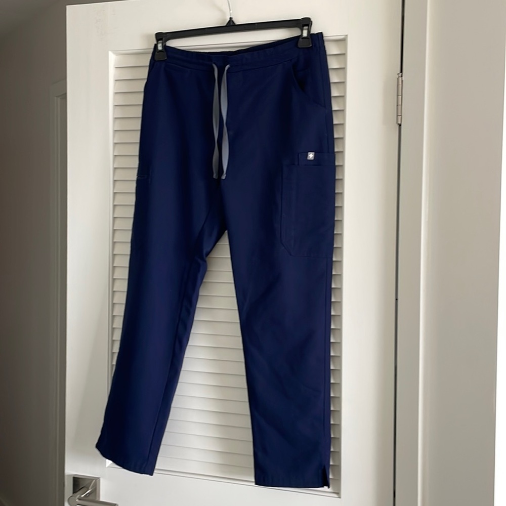 Figs yola skinny navy blue small petite pants